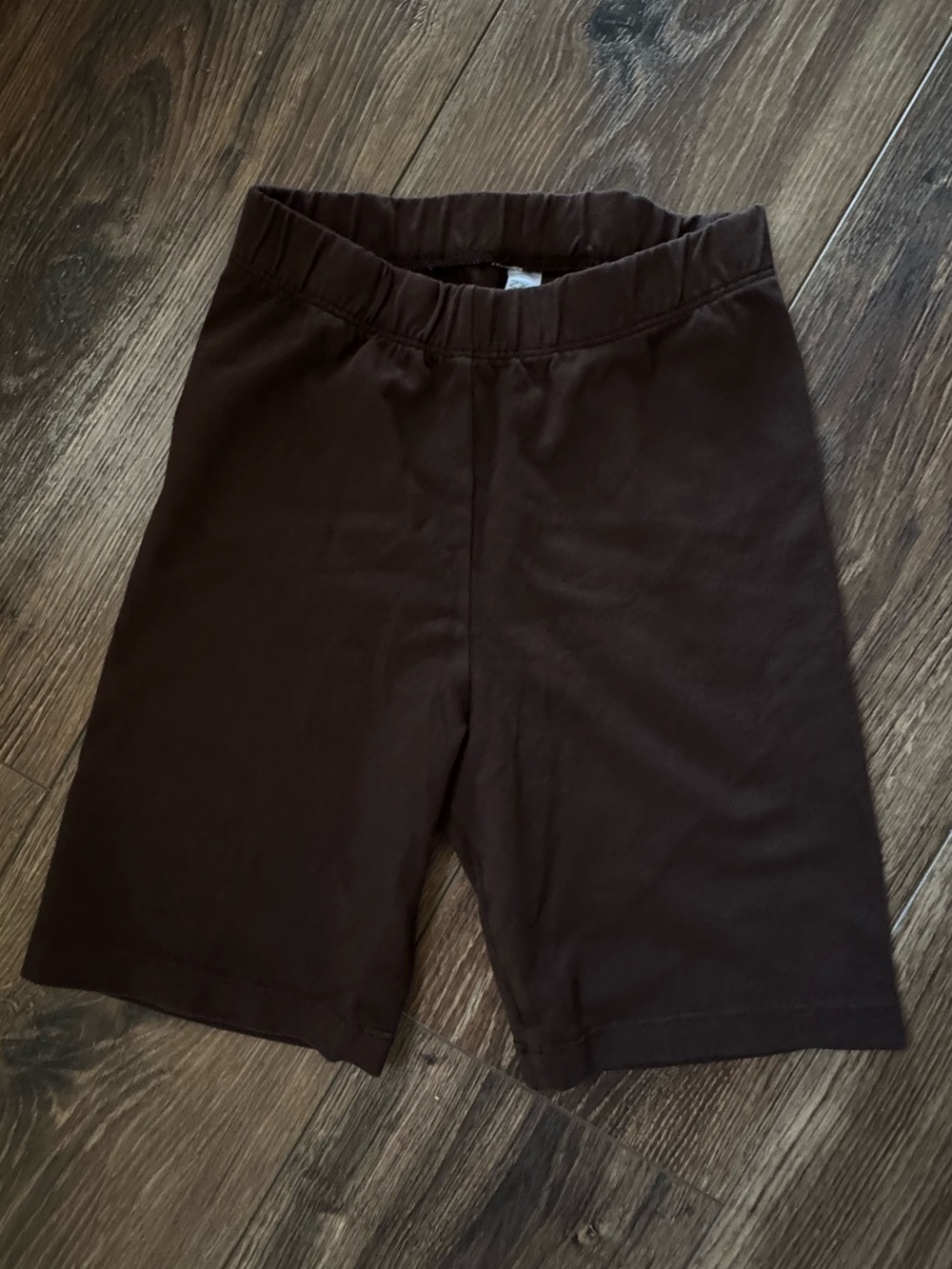 NWT Los Angeles Apparel Brown Cotton Bike Shorts S